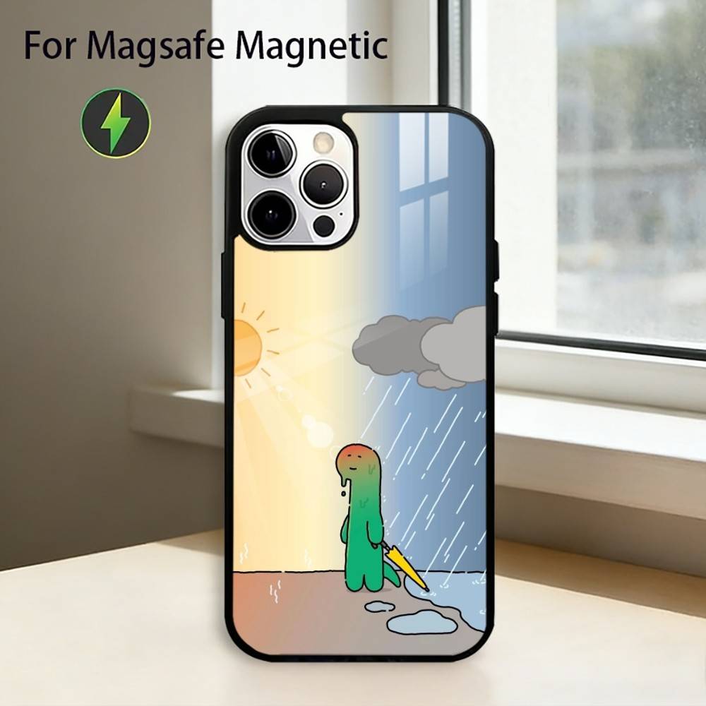 Cute J-Joguman D-Dinosaurs Phone Case For iPhone17,16,15,14,13,12,11 Plus,Pro Magnetic For Magsafe Wireless Charging