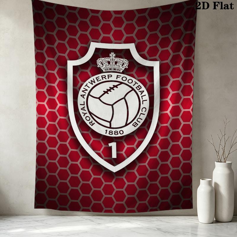 Royal Antwerp Fc Wall Tapestry Aesthetic Wall Hanging Printed Fabric Blanket Decorative Tapestries For Bedroom Living Room Home Decor