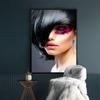 Modern Fashion Beautiful Woman Portrait Canvas Painting Posters and Prints Scandinavian Wall Art Picture for Living Room Decor
