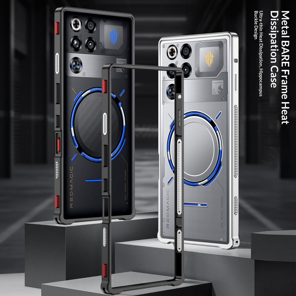 Hülle Für ZTE RedMagic 11 11S Pro Plus Pro + neuer Metallrahmen Wärmeableitung Nackte Maschine Gefühl Abdeckung Stoßfester Stoßfänger Funda