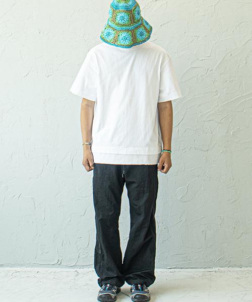 Gran Turismo White Color Block Layered String T-Shirt White/48(M)