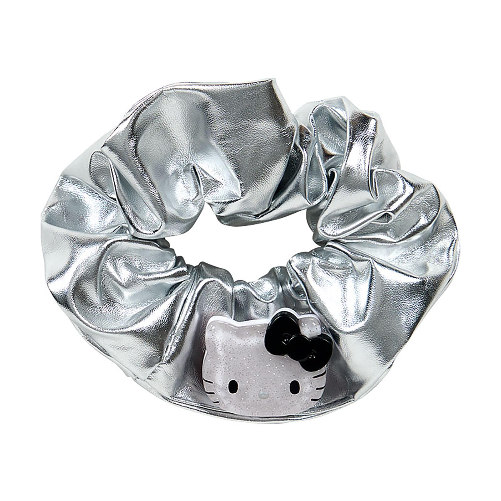 

Sanrio Hello Kitty Scrunchie, Polyester/ABS Metallic Fabric, Ages 3+, 159310