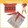Adorable Little Girls Hawaiian Princess Moana Costume 2-piece Outfit For Cosplay Fun
