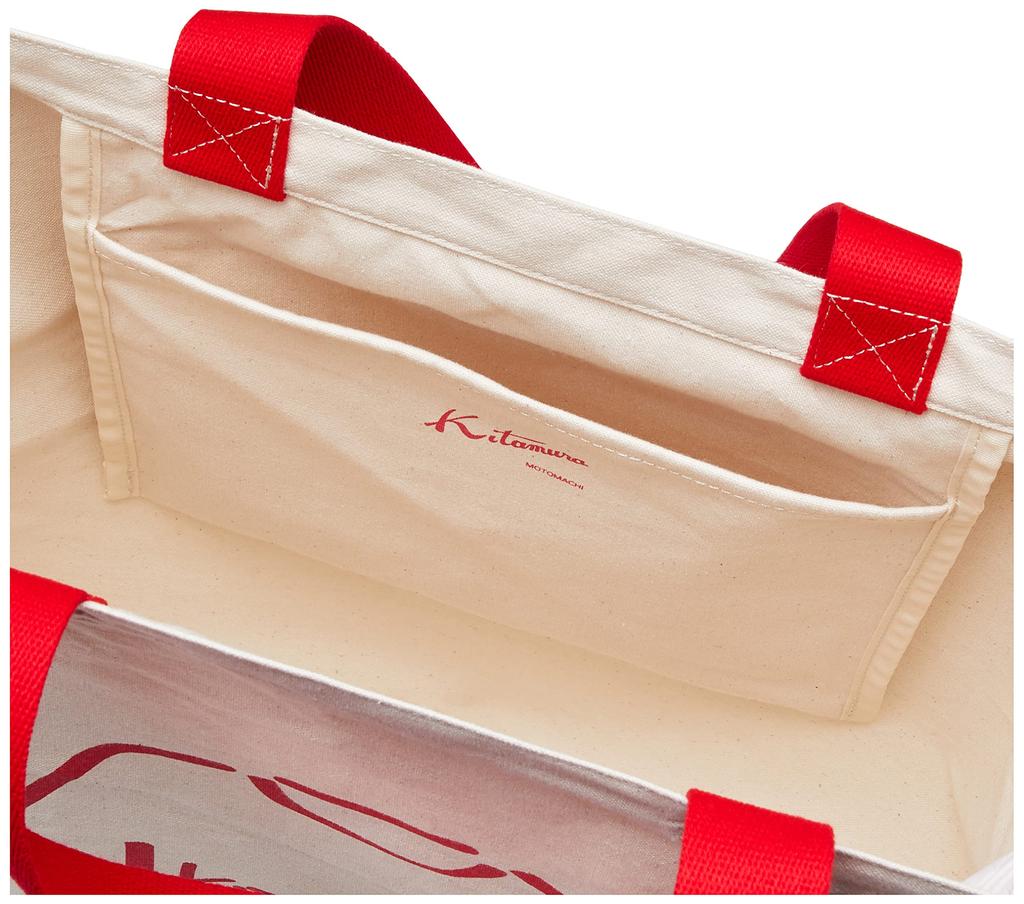 Laundry Tote Bag 91701 [Kitamura] R-0705 Women's Ivory/Red [White]