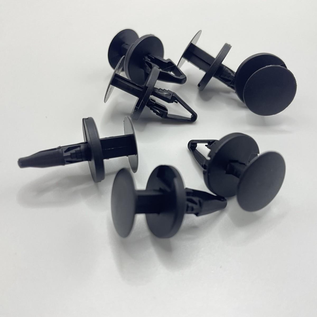 Compatible Nylon Snap Fasteners for Ford Car Roof, Bumper, and Fender Liners чёрный