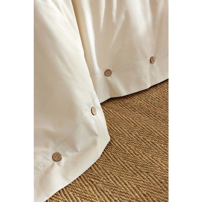 Housse de couette en percale 220 x 240 cm beige pampa Perrine