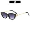Vintage Sunglasses For Women Brand Designer Cat Eye Leisure Vacation Sun Glasses New Ladies Sunscreen UV400 Shades
