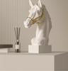 Pre-owned Resin Horse Head Figurine for Elegant Home or Office Display