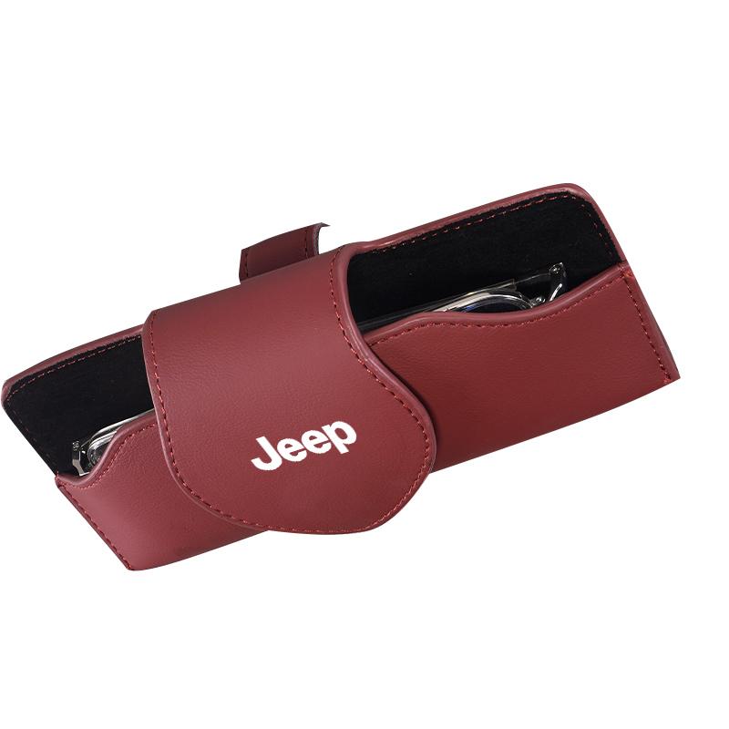 Cup Holders Car Interior Portable Glasses Box Auto Sunglasses Clip For Jeep Grand Cherokee Wrangler JK Gladiator Compass Renegad
