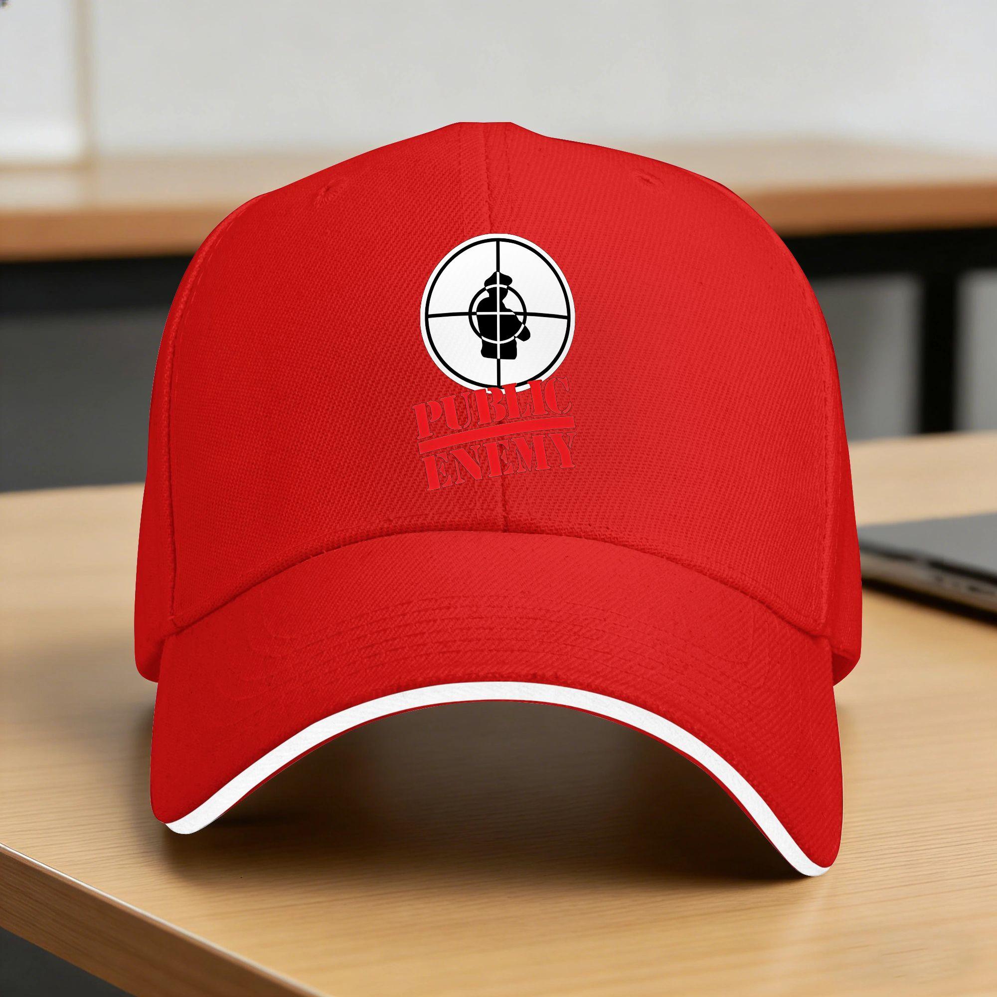 US Rap Team Public Enemy  Baseball Cap  Unisex Custom Logo Trucker Hat Summer Stylish Outdoor Sport Baseball Caps One Size