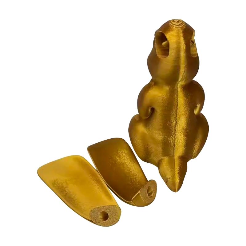 Figura de Coelho Dourada Feita à Mão Item de Exposição Único Para Melhoria da Sala de Estar ou Quarto