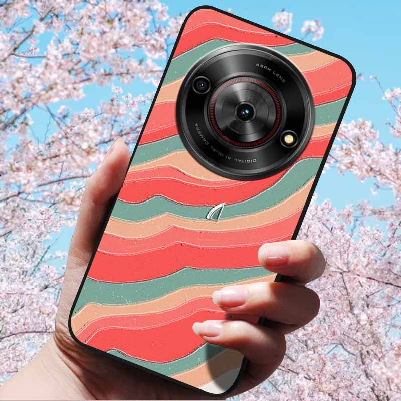 For ZTE Blade A75 5G 6.6" Cases 3D Relief Flower Soft Silicone Luxury Cover for ZTE Blade A75 5G 3D Phone Cases ZTE Blade Z2357N