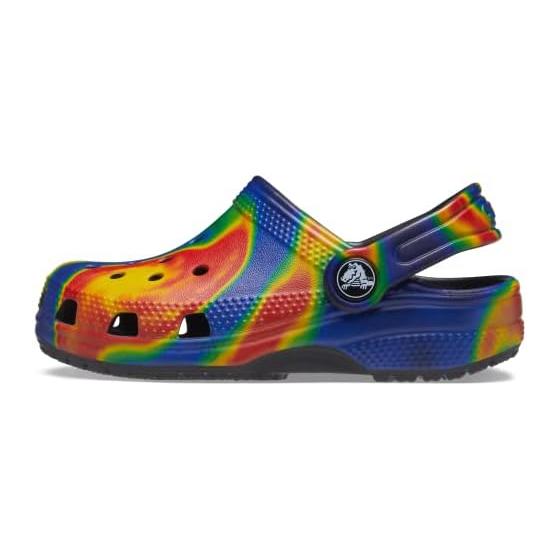 [Crocs] Sandals Classic Tie Dye Graphic Clog Kids