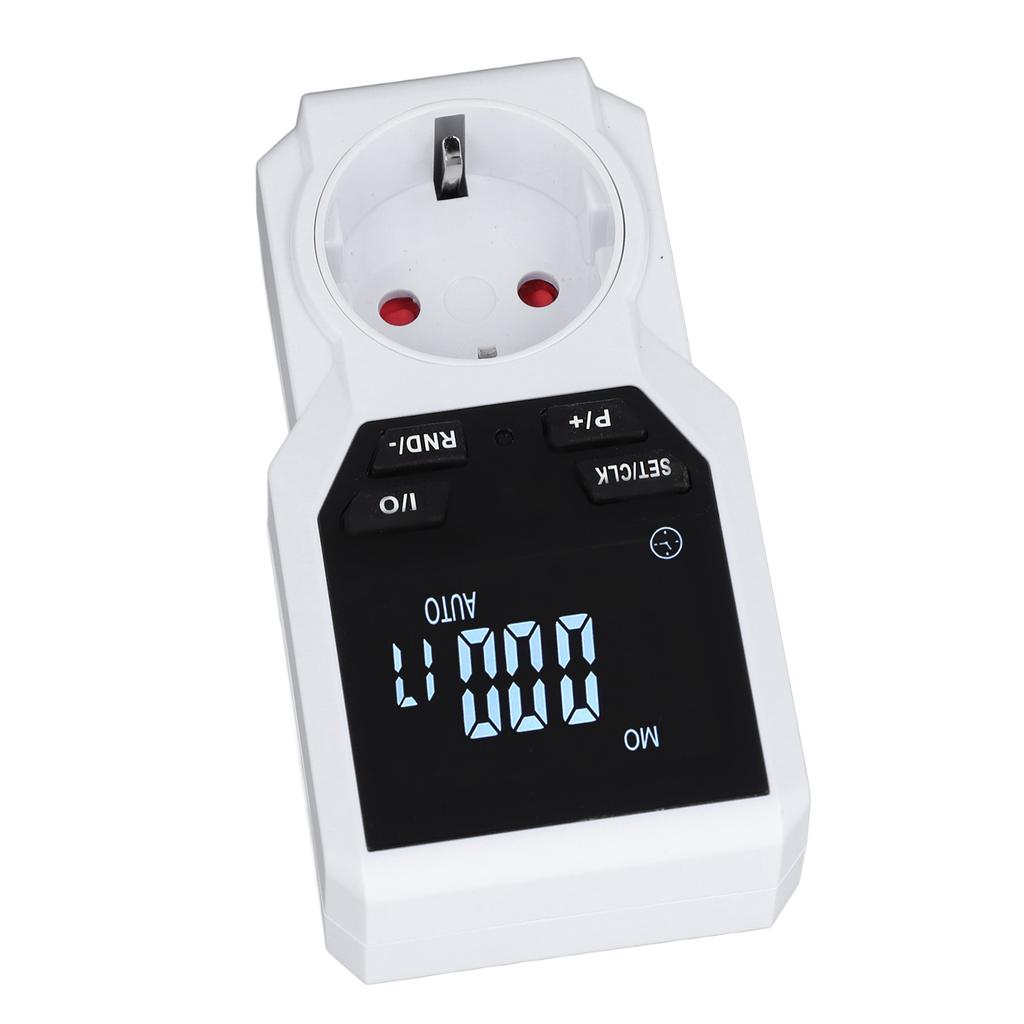 Timer Plug Outlet Digital Electrical Indoor Timed Power Switch Kitchen Home EU Plug 230V