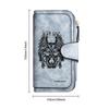 Vintage Skull Pattern Long Wallet Durable Fashion Card Holder Purse
