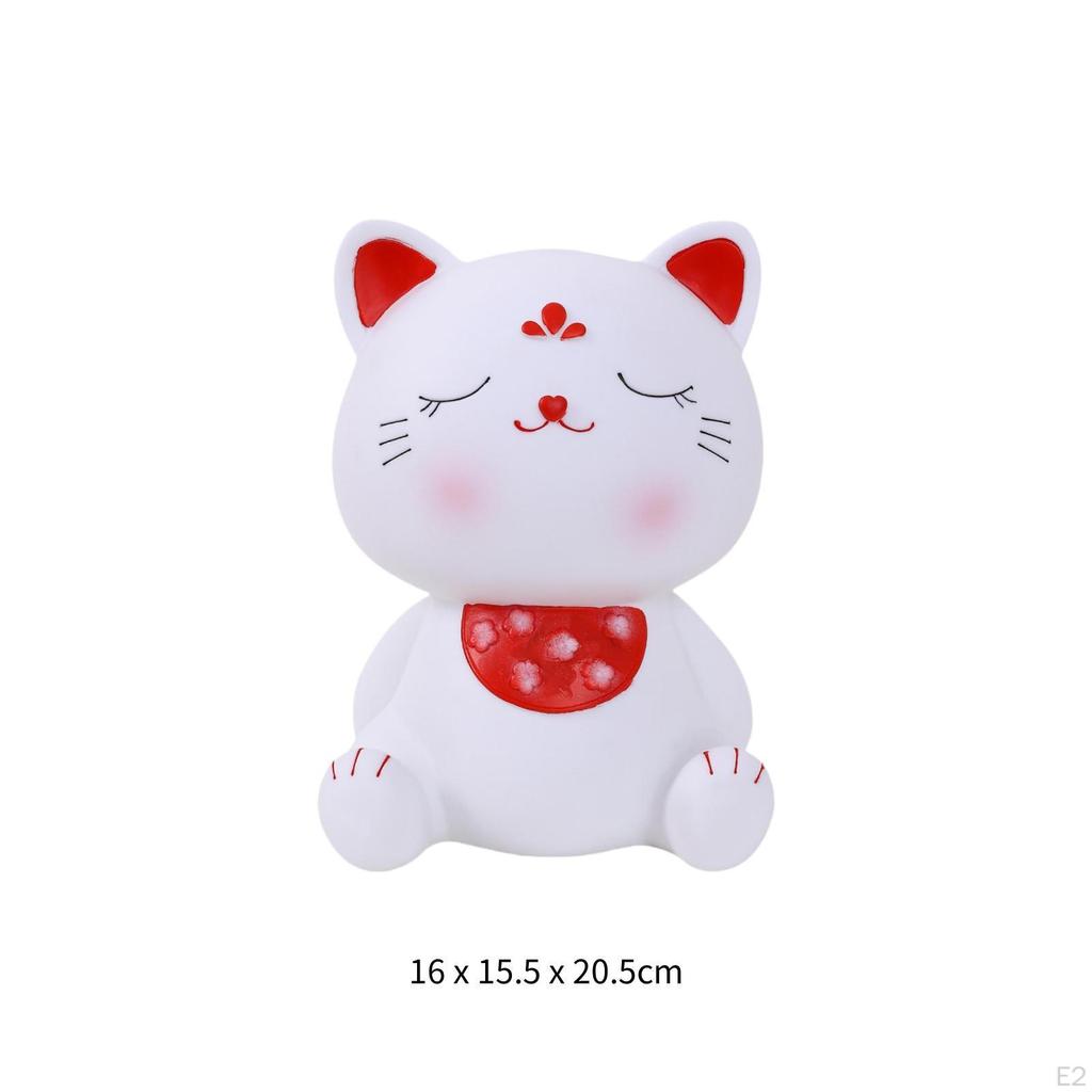Cat Money Bank Piggy Animal Cute Novelty Desktop Ornament Saving Box