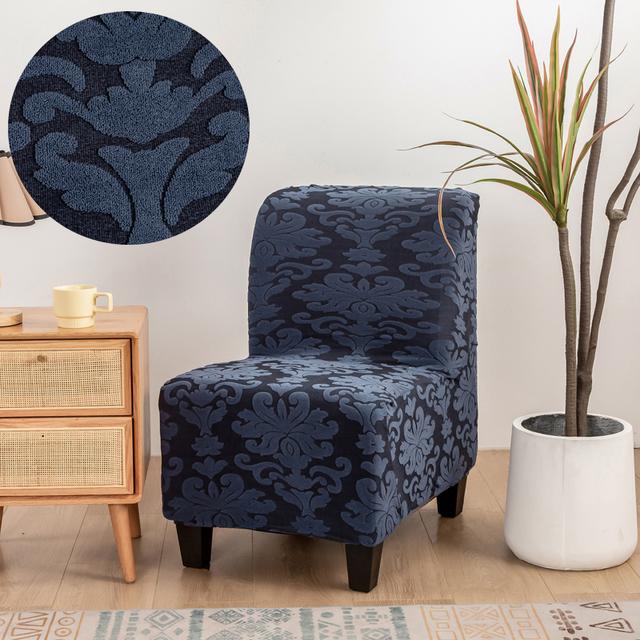 Armless Chair Furniture Slipcovers Repellent Accent Dining Chair Cover Armless Slipper Protector Removable Slipcover Used For Living Home Hotel