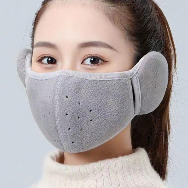 Winter Windproof, Cold Proof, Warm Mask, Anti Freezing Ear Protection, Breathable Men's and Women's Earmuffs, Thickened Outdoor Cycling Mask