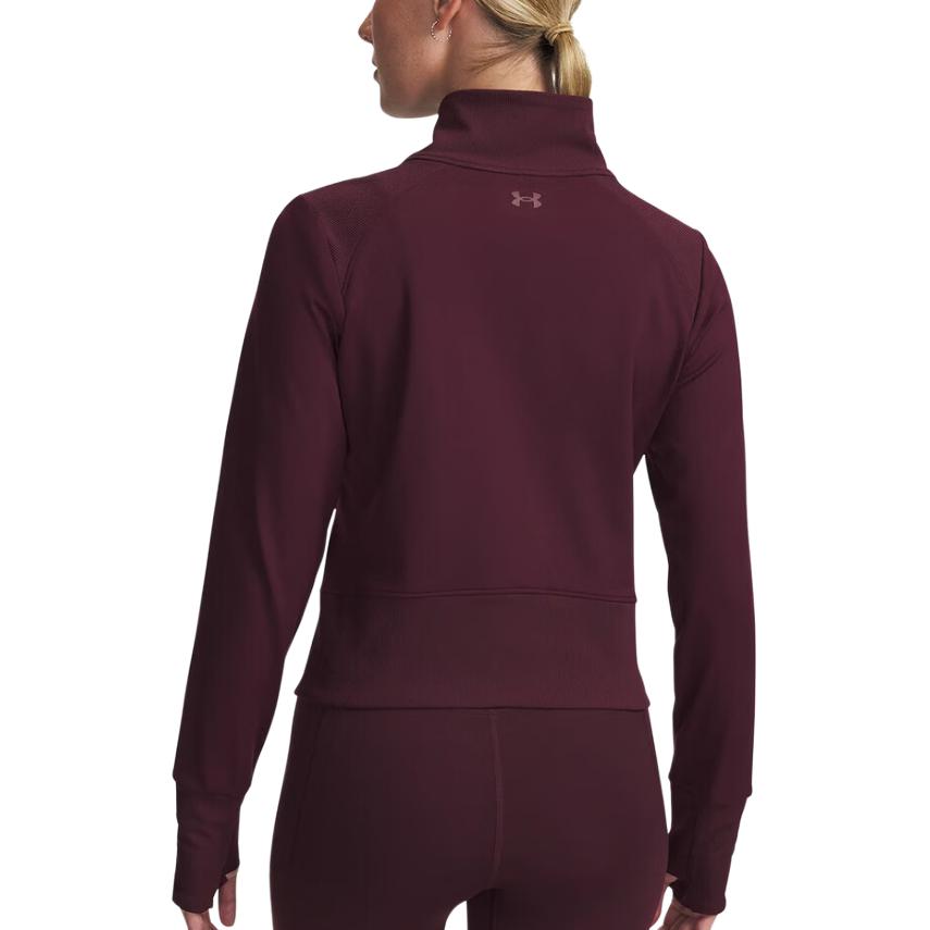 Under Armour Solid Color Stand Collar Zip Jacket Women jackets 1379157-600