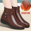 Popular snow boots women's 2025 winter new velvet warm short boots thick heel women's cotton shoes non-slip mother cotton boots