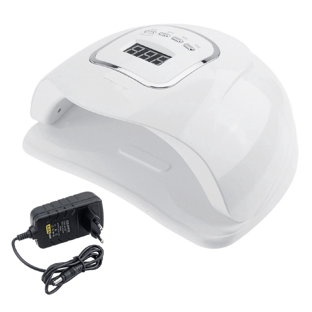 

120 Вт SUNX5 MAX 45 светодиодная лампа для сушки ногтей, лампа для фототерапии, маникюрный таймер, портативный маникюр для ногтей 110-240 В US белый