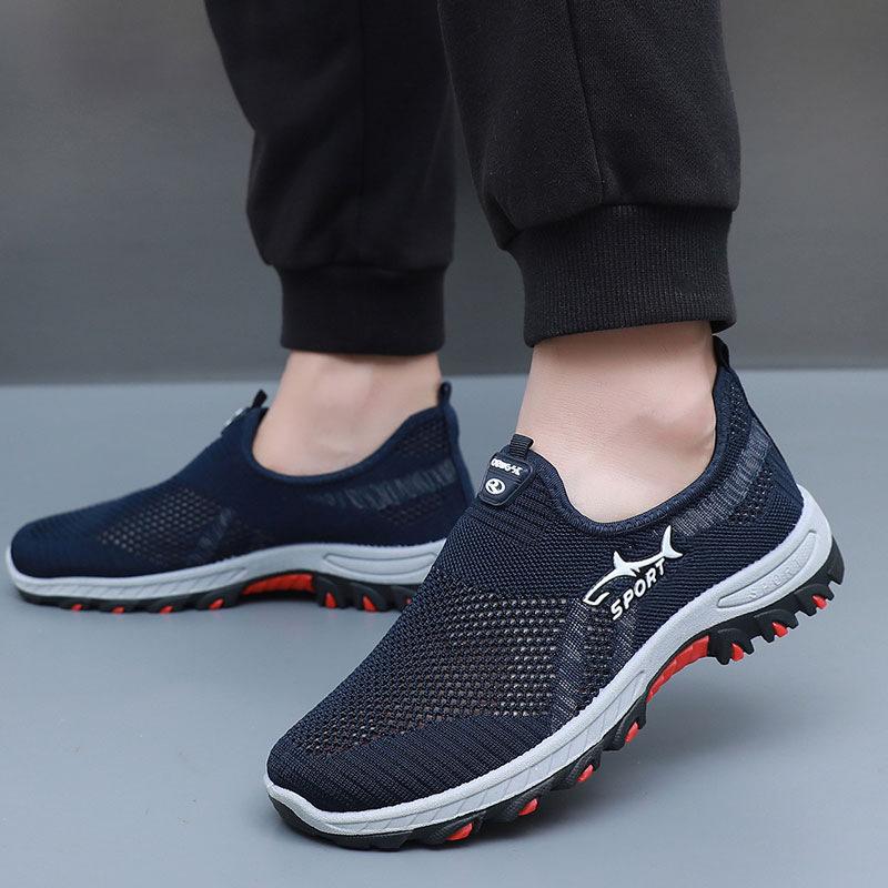 Men Mesh Shoes Lightweight Comfortable Men's Sneakers Slip on Flats Shoes Loafers Summer Spring