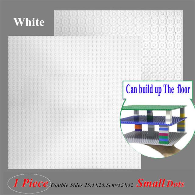 Hot 32*32 Dots Double-Sided Baseplates Small Bricks Diy Building Blocks Base Plate Ww2 Compatible Legoes Parts City Figure