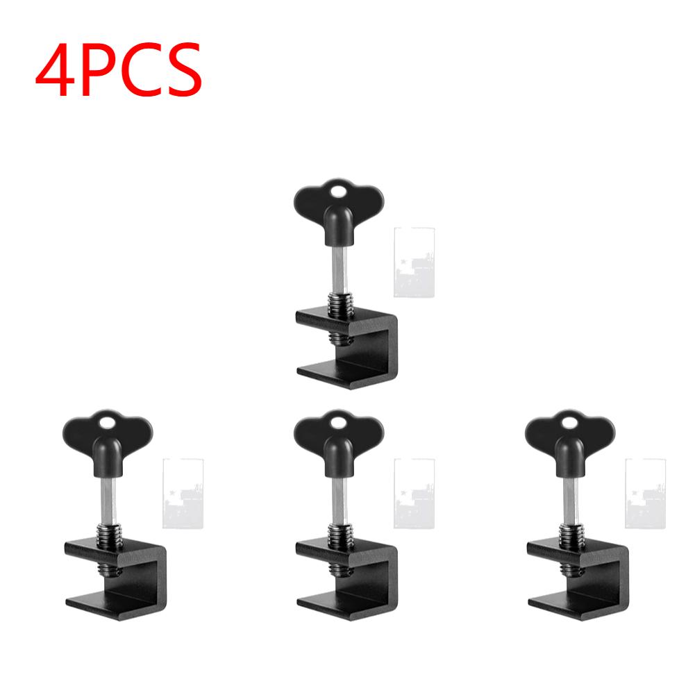 1-10Pcs Anti-theft Door Window Lock Aluminum Alloy Window Lock Stopper Sliding Door Baby Kids Child Safety Doors Lock