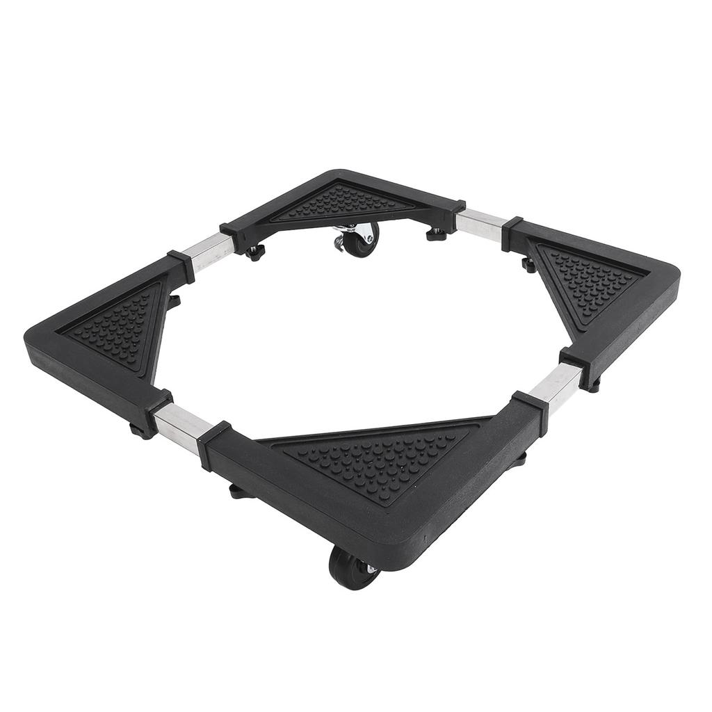 Adjustable Refrigerator Stand with 4 Locking Wheels Reduce Noise Furniture Dolly Mobile Roller for