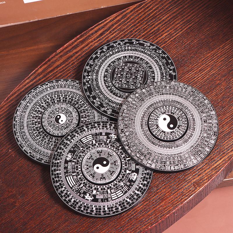 Chinesischer Tai Chi Bagua Drehbarer Feng Shui Kompass Aluminiumlegierung Chinesische Meisterbedarf Glück Segen Heimdekor Ornamente