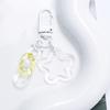 Metal Open Ring Keyrings Colorful Resin Five-Pointed Star Bell Pendant Keychain For Women Girl Car Hanging Trinket Key Holder