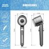 High Pressure Shower Head Multiple Spray Modes ON/OFF Switch Handheld Shower Head Water Saving Anti-clog Nozzles