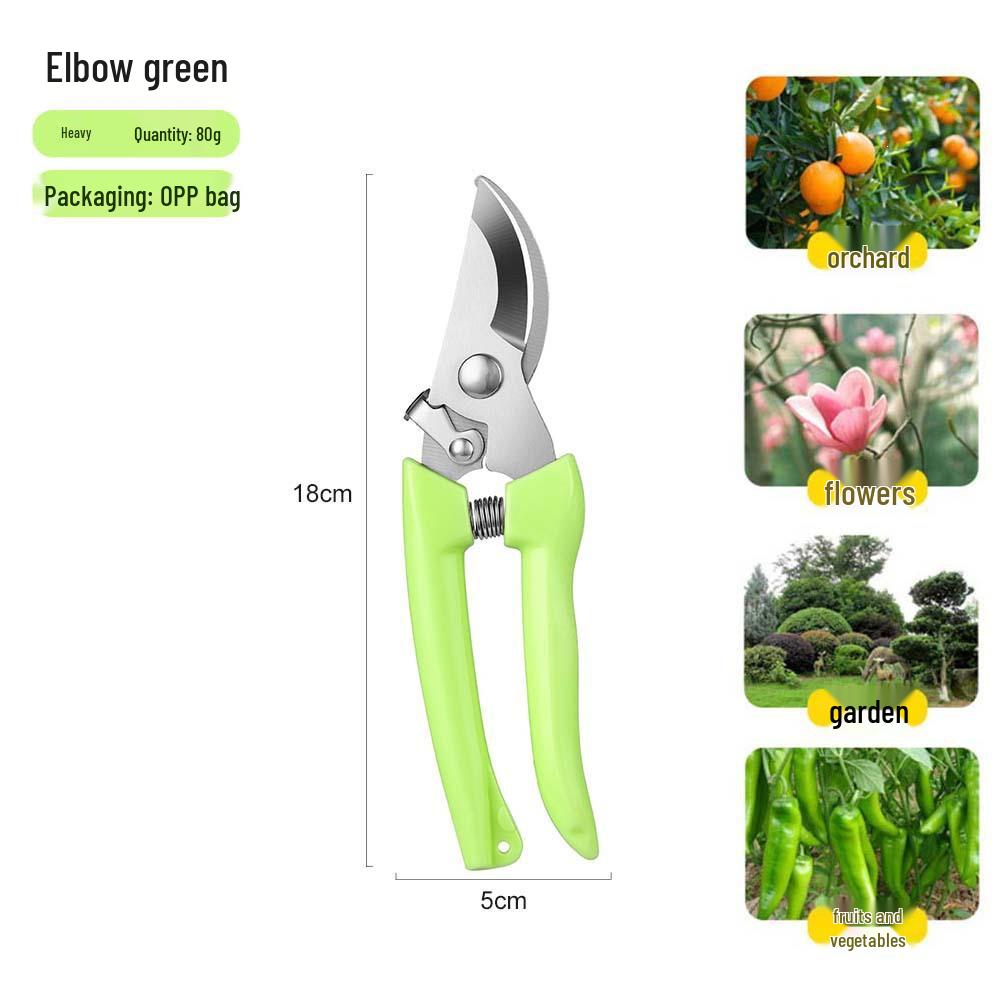 Stainless Steel Folding Pruning Shears for Tree, Flower & Fruit Branches