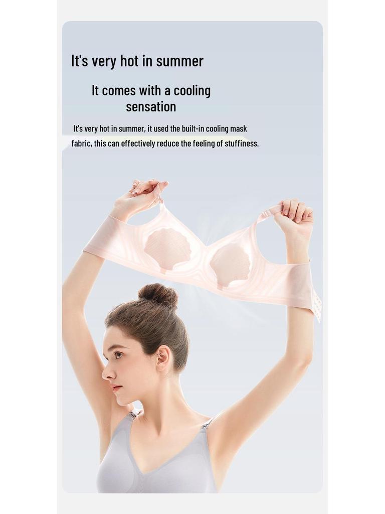 Summer Thin Front-Opening Nursing Bra - Breathable Maternity Underwear
