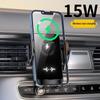 Wireless Charging Car Phone Holder with Smart Screen Mirroring & Electric Locking