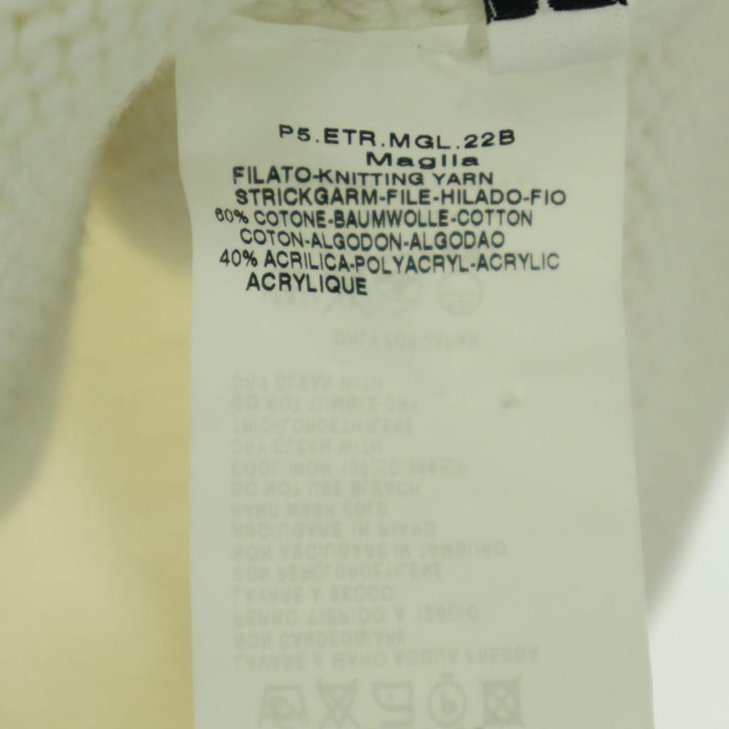 MAX&CO Long sleeve V neck knit L white Women Used