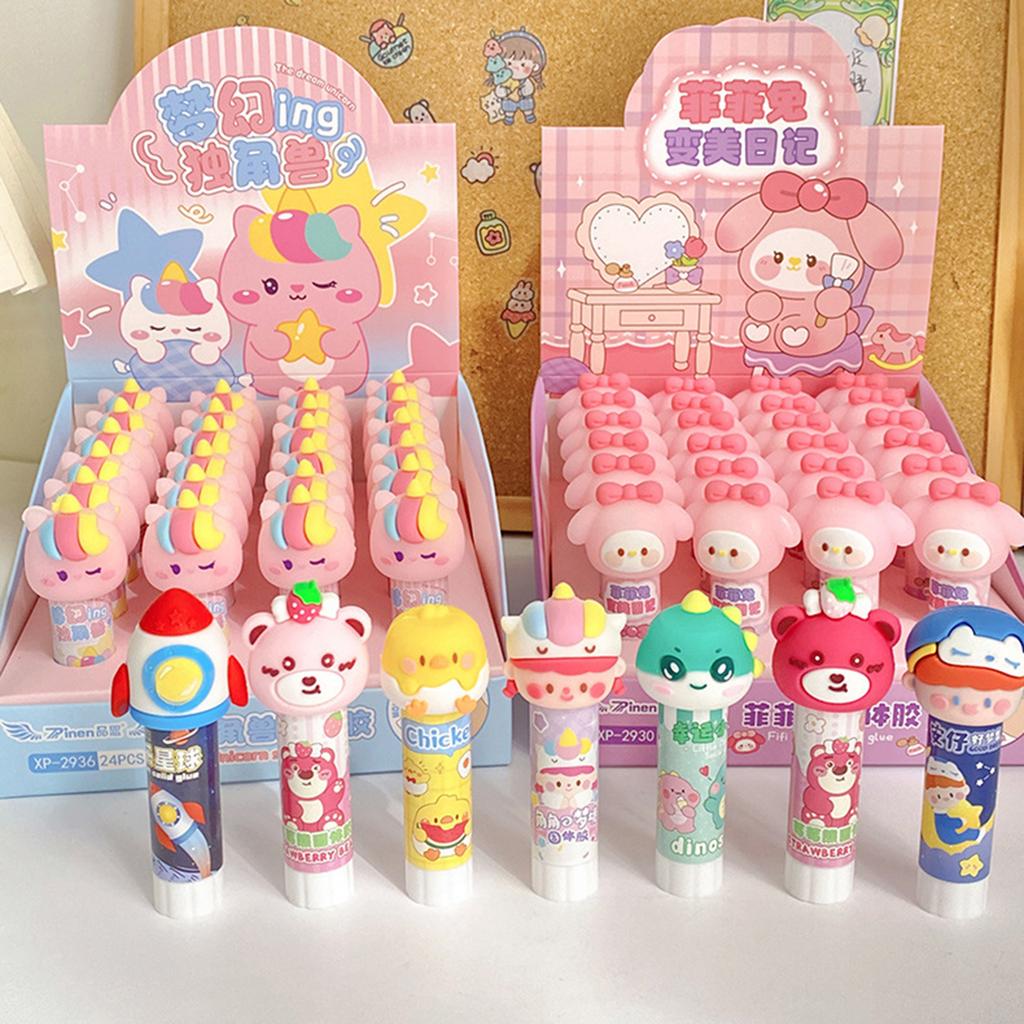 Cute and Convenient Solid Glues Stick for Office School Use Creative Activity