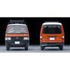 TOMYTEC Tomica Limited Vintage Neo 1/64 LV-N310d Mazda Bongo Brawny Van Custom (Brown) with Roof Carrier & Figure 336174