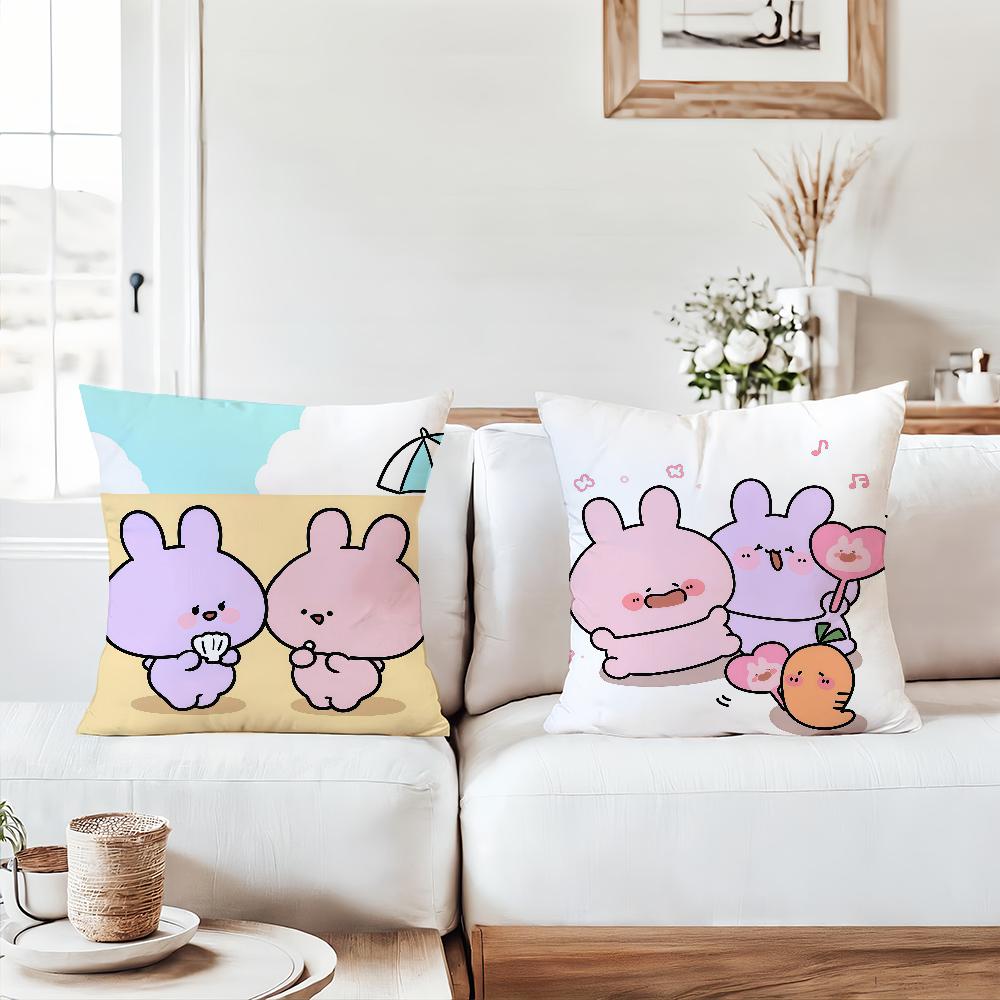 Cartoon A-Asamimichan Cute Pillow Case Suitable For Bedrooms Living Rooms Cars Home Decoration
