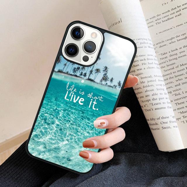 Beautiful Life Inspirational Quote Phone Case Cover for iPhone 17 Air 16 15 14 13 11 12 Pro Max Plus Fundas