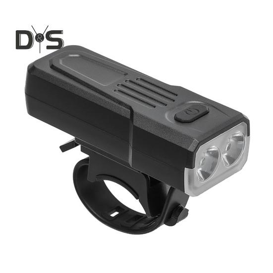 Bicycle Headlight with Adjustable Strap Type-C Rechargeable 3 Modes Waterproof 100 Lumens Night Riding Road Mountain Bike Front Lamp Mini Flashlight