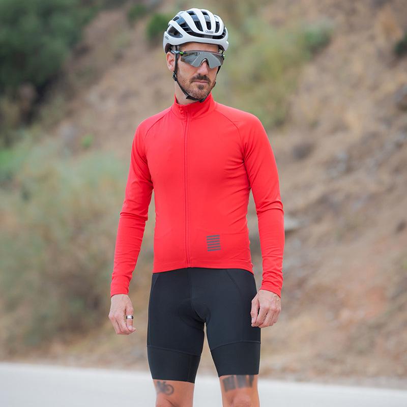 YKYWBIKE Men's Windproof Long Sleeve Mountain Cycling Jersey