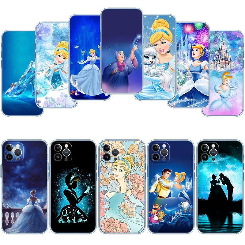 Cinderella Transparent Phone Case for Motorola Moto G7 G8 G9 G84 G85 G73 G24 G15 Z2 Play Power Plus