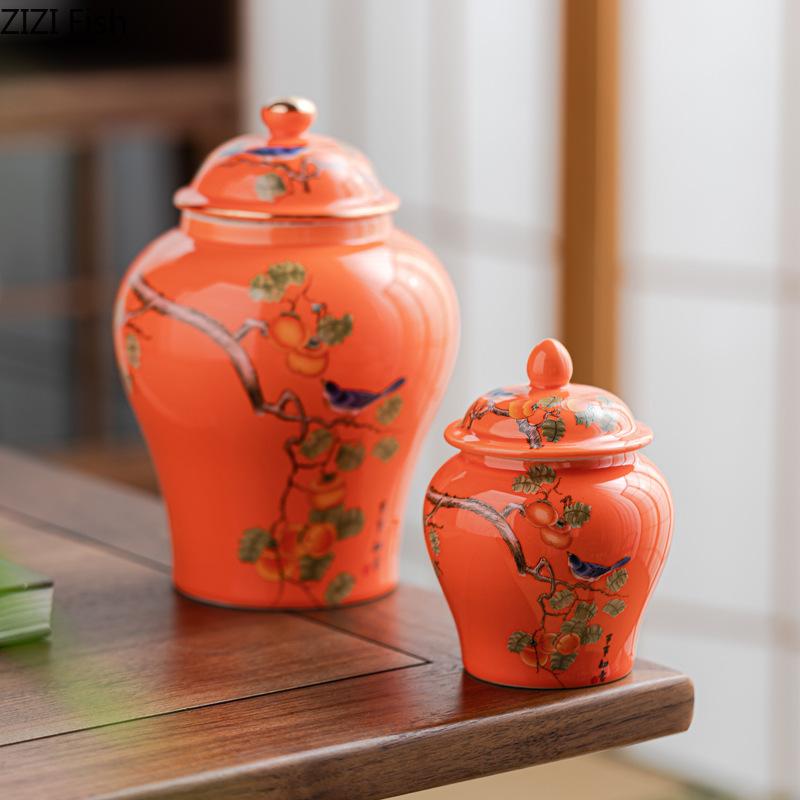 Teedose aus Keramik, feuchtigkeitsbeständig, versiegelte Dose für die Küche im Haushalt, allgemeine Dose, kreative Vorratsdose, Zubehör für die chinesische Teezeremonie