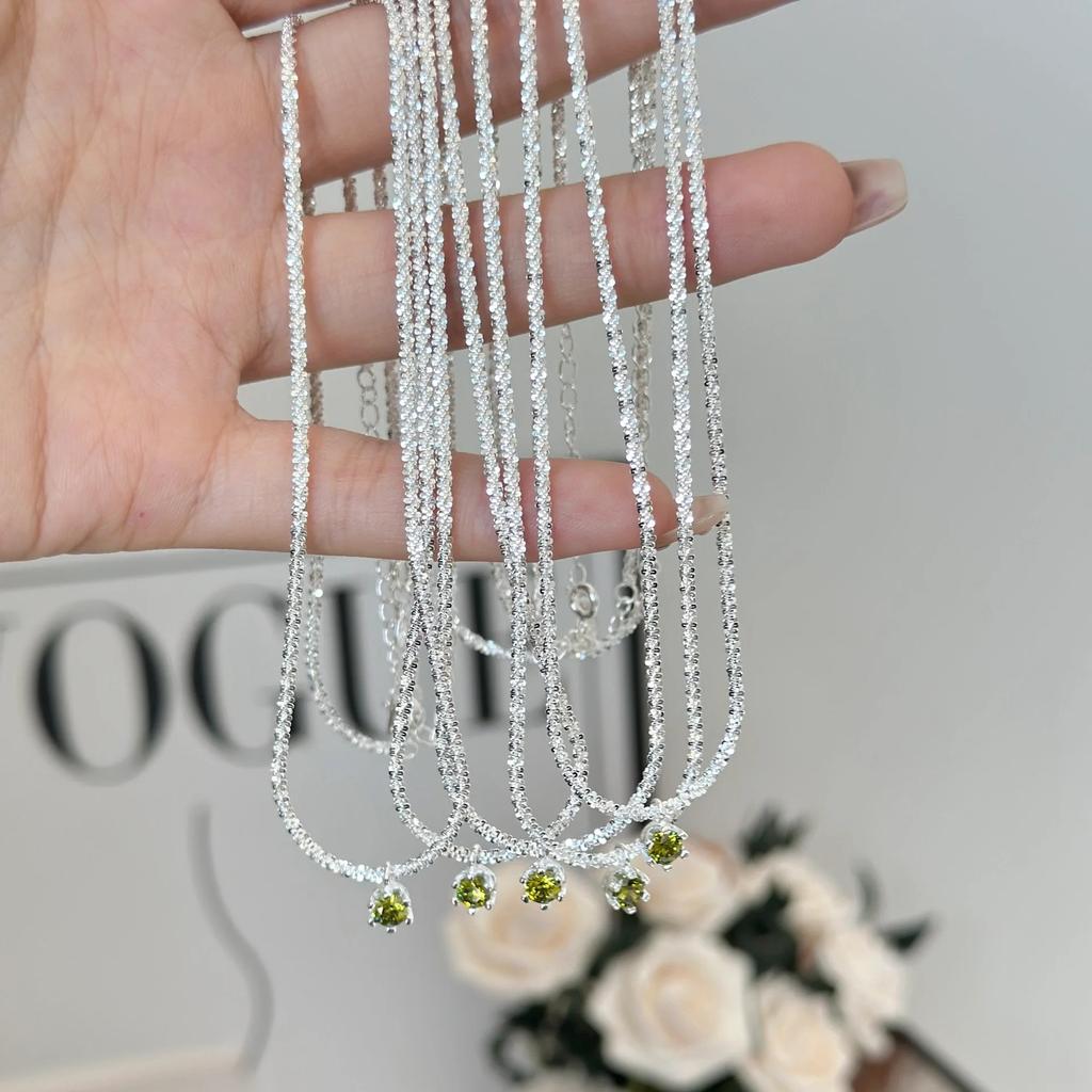 Wind Pearl Shell Summer Necklace Women'S Bow Does Not Fade Design Sense Collarbone Chain Jewelry