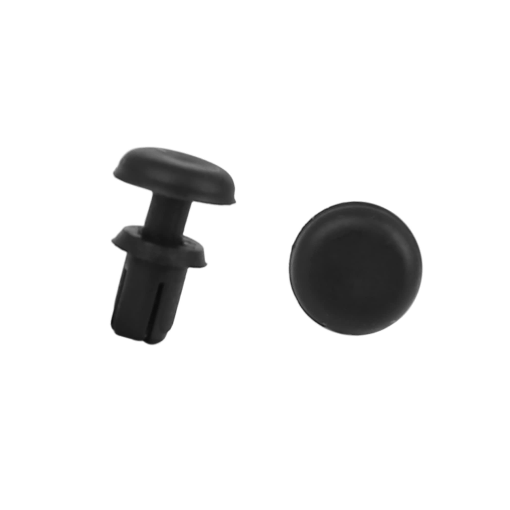 

ACROPIX 30pcs Push Rivet Tool Screen Door Panel Retainer Fastener Clip Door Visor Universal Plastic Rivets Push Type 4mm Black 9 x 8mm чёрный