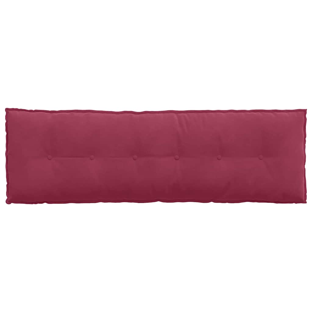 Back Cushion Burgundy 160 x 50 cm Cord Fabric