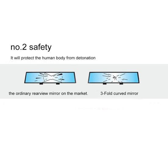 1Pc Trifold Blind Detachable ABS Spot Mirror Universal Glass for Vehicles Car