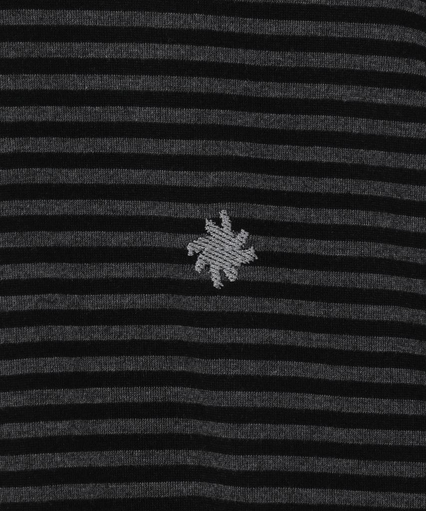 SLOW RECORD HOUSE Striped Long Sleeve_Black