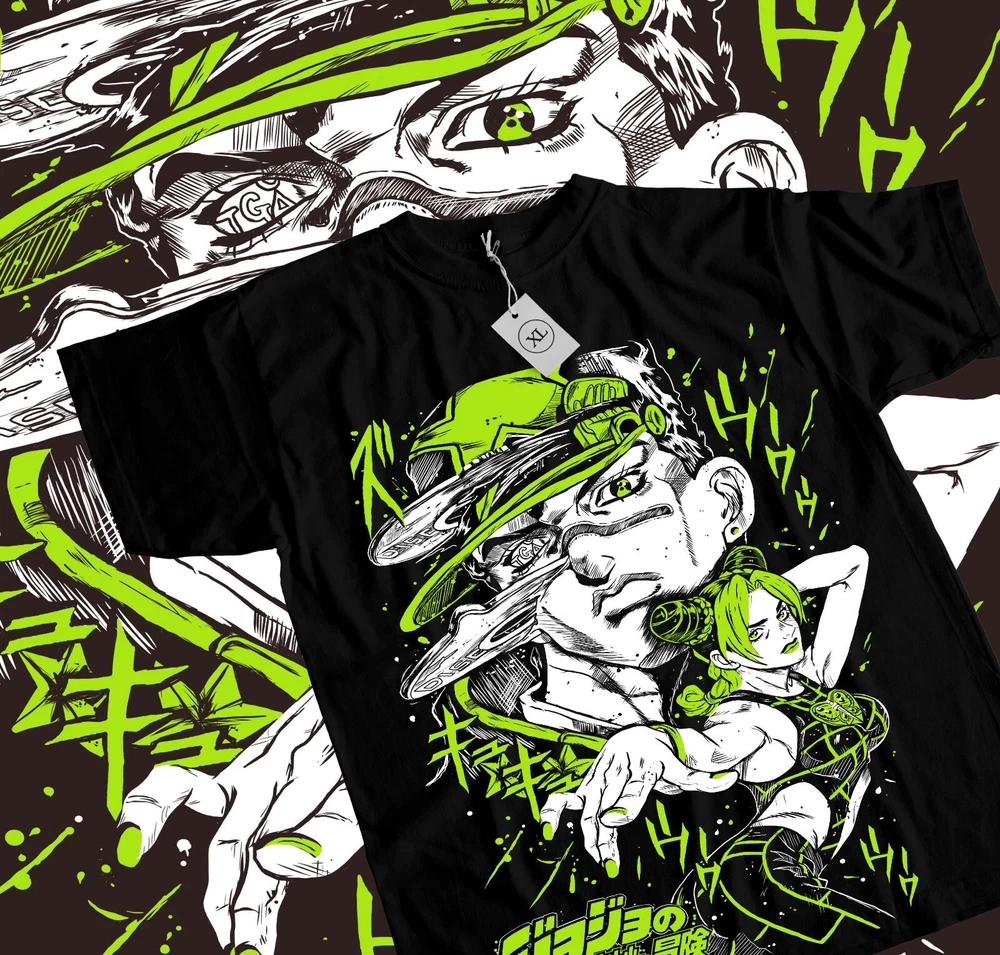 Jojos Bizarre Tshirt Adventure Jojo Anime Unisexga Jolyne Jotaro Black Shirt S